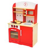 Cozinha De Brinquedo Tectake - Vermelha Madeira Mdf