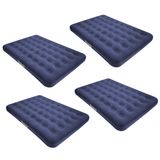 4x Colchao Inflavel De Ar Casal P Dormir Bestway Azul Até 300kg