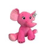 Bicho De Pelúcia Zoo 35cm Elefante Rosa - Unik Toys