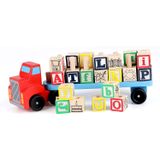 Caminhão Baicccf Wooden Abc Block Brinquedos Educativos De M