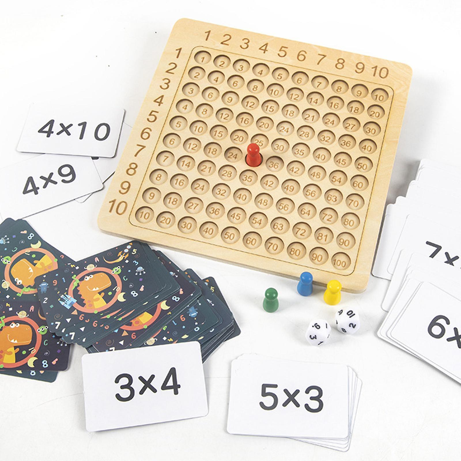 Tabela De Multiplicação De Madeira Montessori Math Manipulatives Pr