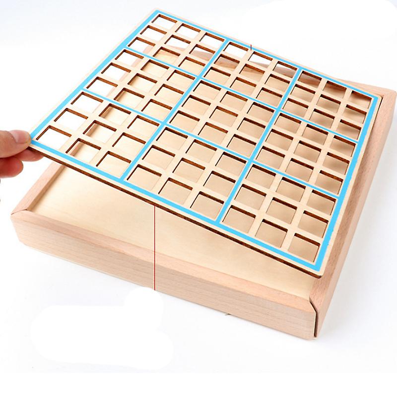 Madeira Sudoku Nine Square Grid Jogo Xadrez Crianças's Raciocínio Lógico  Pensamento Puzzle Board Jogo De Brinquedo