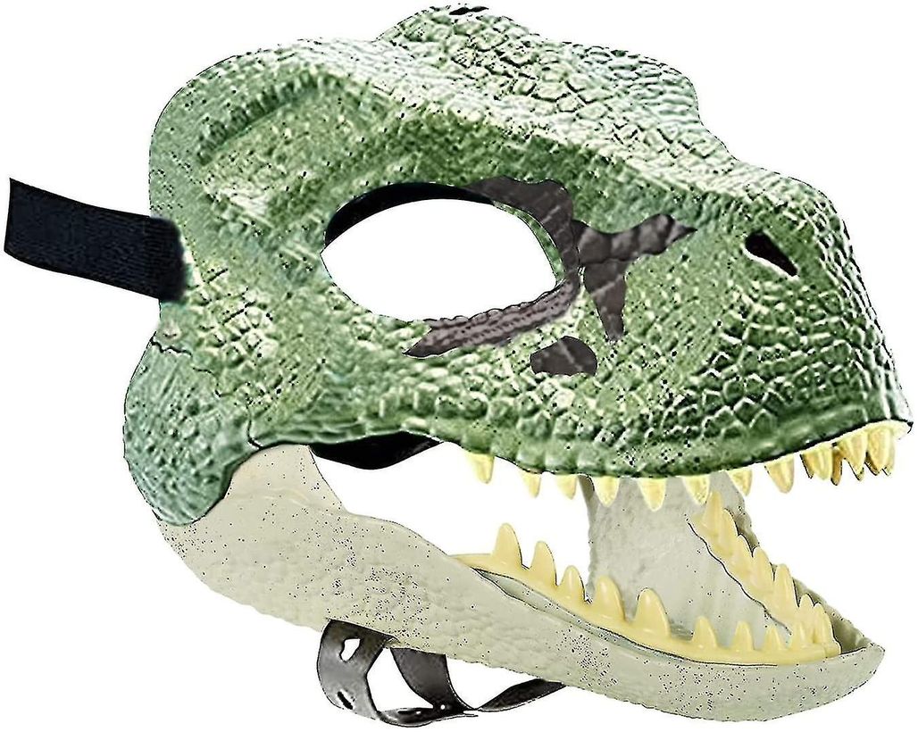 Máscara De Látex Cabeça Dinossauro Rex Realista Fantasia