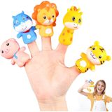 Dww-animal Finger Puppets 5 Unidades Mini Boneco De Dedo E