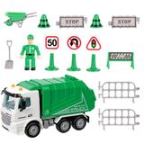 1 Conjunto De Caminhão De Lixo Grande Brinquedo Saneamento
