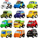 Carro De Puxar Para Trás Da Funcorn Toys Pacote Com 12 Mini