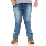 Calça Masculina Jeans Claro Plus Size