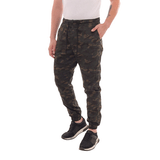 Calça Masculina Jogger Sarja Verde Camuflada