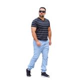 Calça Masculina Jogger Jeans Claro Lazúli