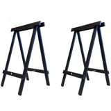 Conjunto 2 Cavaletes Prático MS Colors MaderSilva Preto