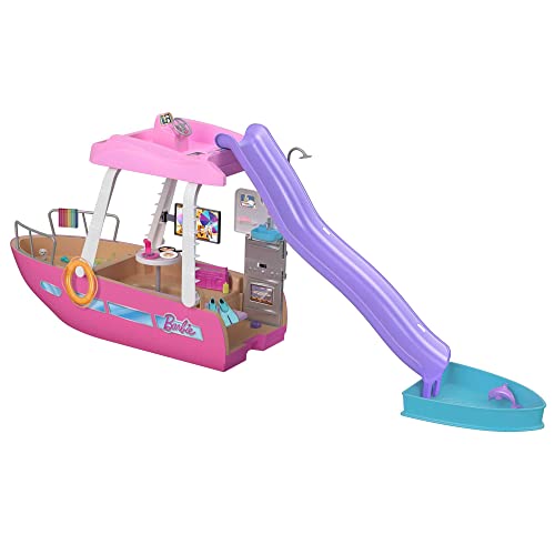 Barbie Boat Com Piscina E Escorrega Dream Boat Playset Diversão Aquática