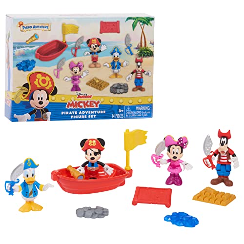 Mickey Mouse Pirate Adventure Figura Set Oficialmente Licen