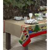 Toalha De Mesa Linhão Natalina 1,40m X 1,40m Raner Vermelho Un