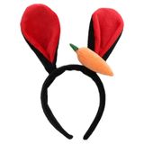 Faixa De Pelúcia De Cenoura Com Orelhas De Coelho Compridas