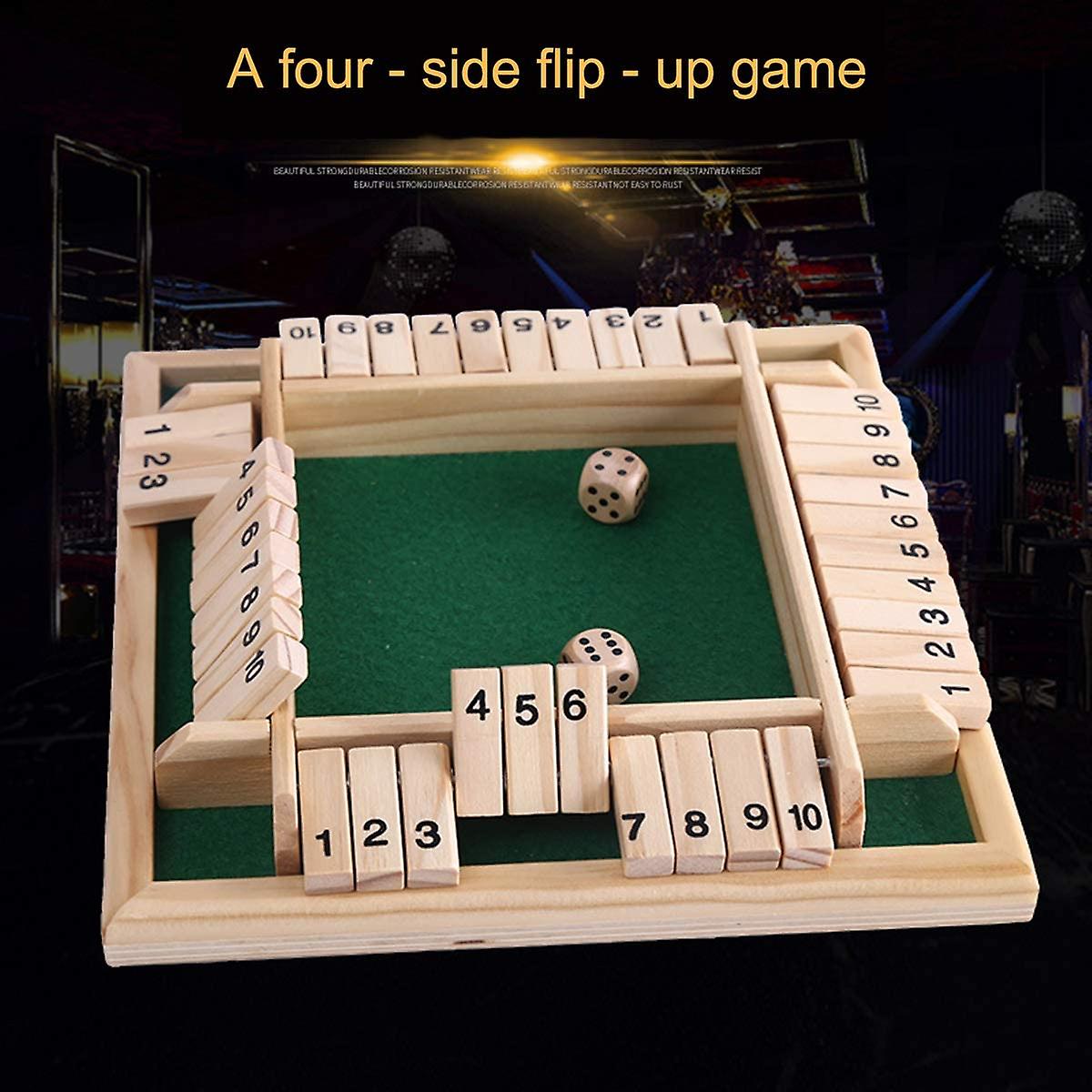 Jogo de madeira shut the box - Ganhe ESPORTES Shut The Box Dice