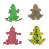 4 Peças De Modelos Simulados Fun Prank Toys Plastic Toad Toy