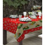 Toalha De Mesa Linhão Natalina 1,40m X 1,40m Raner Vermelho Un