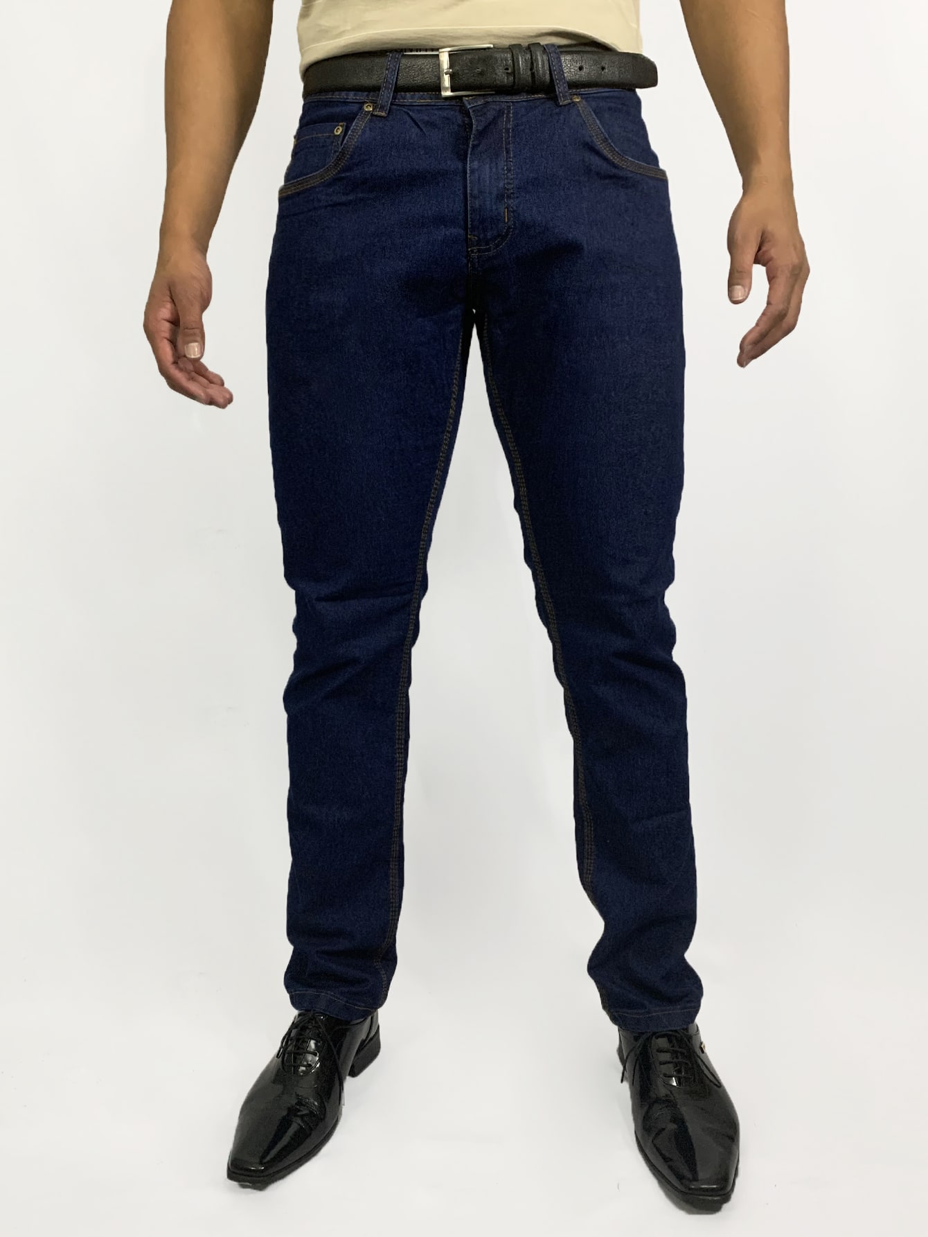 Calça Masculina Skinny Jeans Escuro