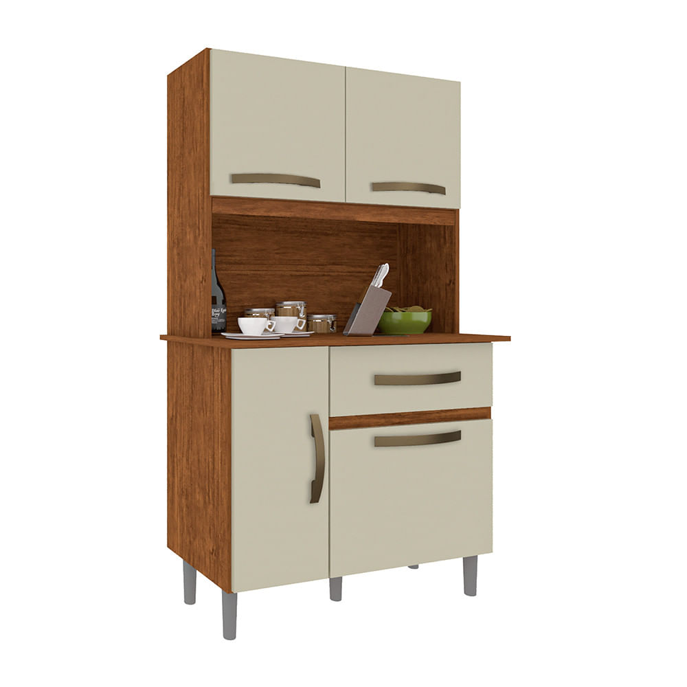 Conjunto De  Cozinha Luiza Imop Em Mdf