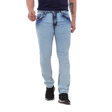 Calça Masculina Skinny Jeans Claro Lazúli Com Bolso Reserva