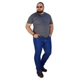 Calça Masculina Jeans Escuro Plus Size