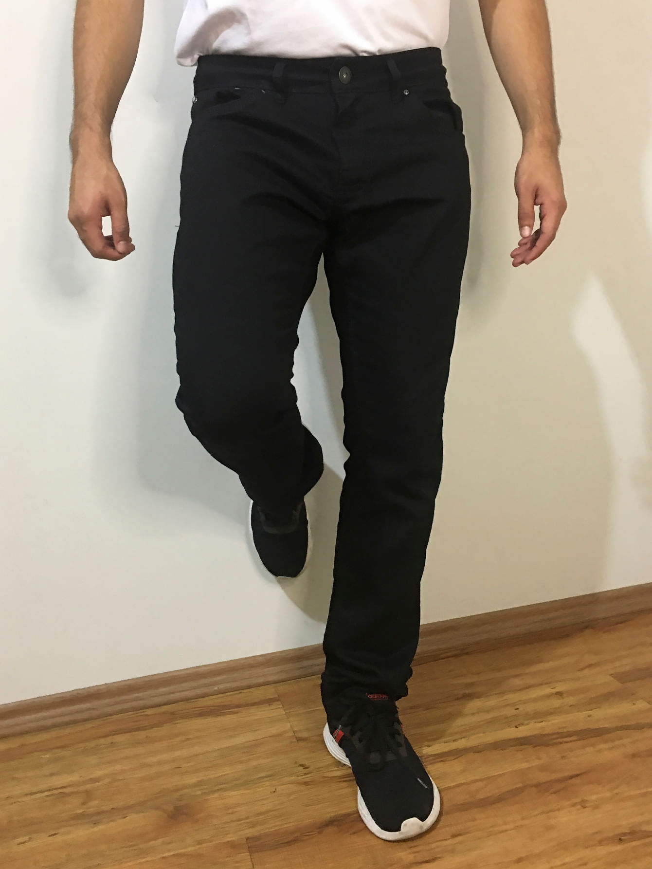 Calça Masculina Jeans Skinny Preto.