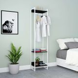 Guarda-roupa Closet Studio Preto E Branco 187x45 Cm
