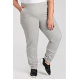 Calça Feminina Jogger Plus Size Em Moletom Peluciada Bolsos Laterais - Serena