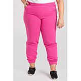 Calça Feminina Jogger Plus Size Em Moletom Peluciada Bolsos Laterais - Serena