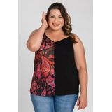 Regata Feminina Plus Size Visco Sublimado Lateral - Serena