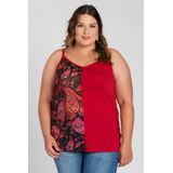 Regata Feminina Plus Size Visco Sublimado Lateral - Serena