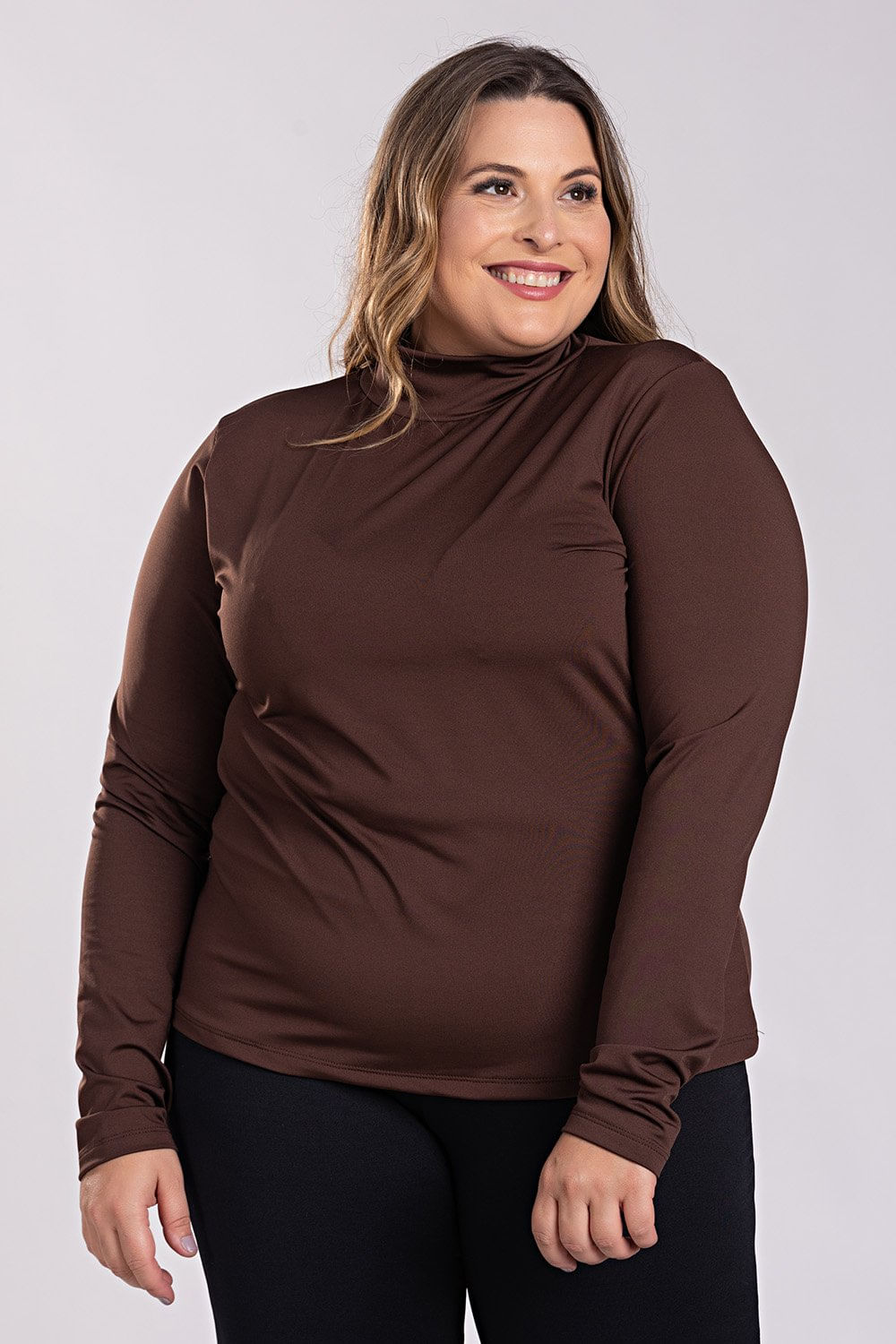 Blusa Feminina Manga Longa Plus Size Térmica Peluciada - Serena