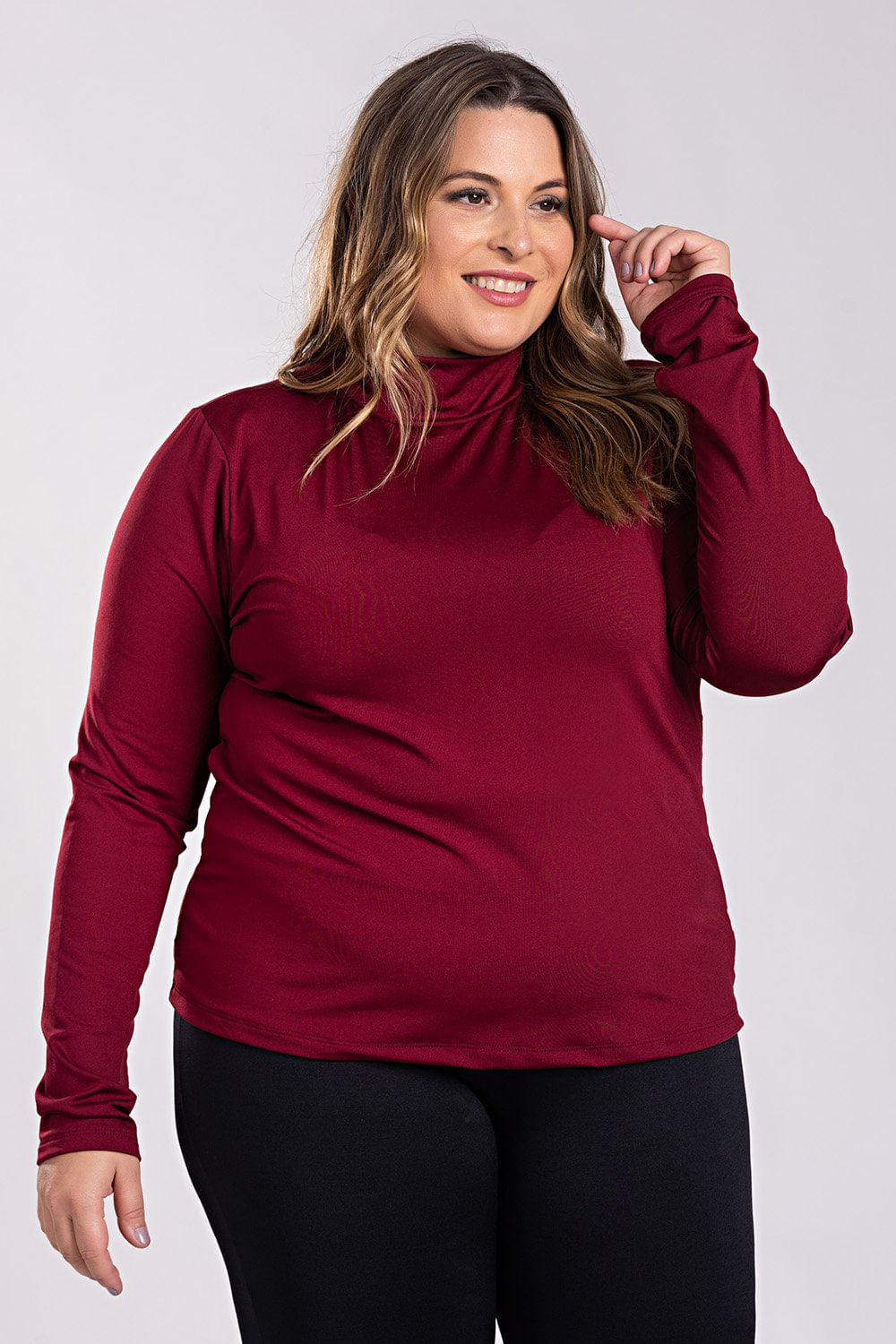 Blusa Feminina Manga Longa Plus Size Térmica Peluciada - Serena