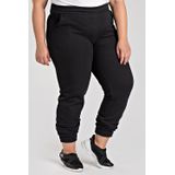 Calça Feminina Jogger Plus Size Em Moletom Peluciada Bolsos Laterais - Serena