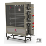 Maquina De 20 Frangos Progas 4 Espetos A Gas Queimador Tubular Pr 623