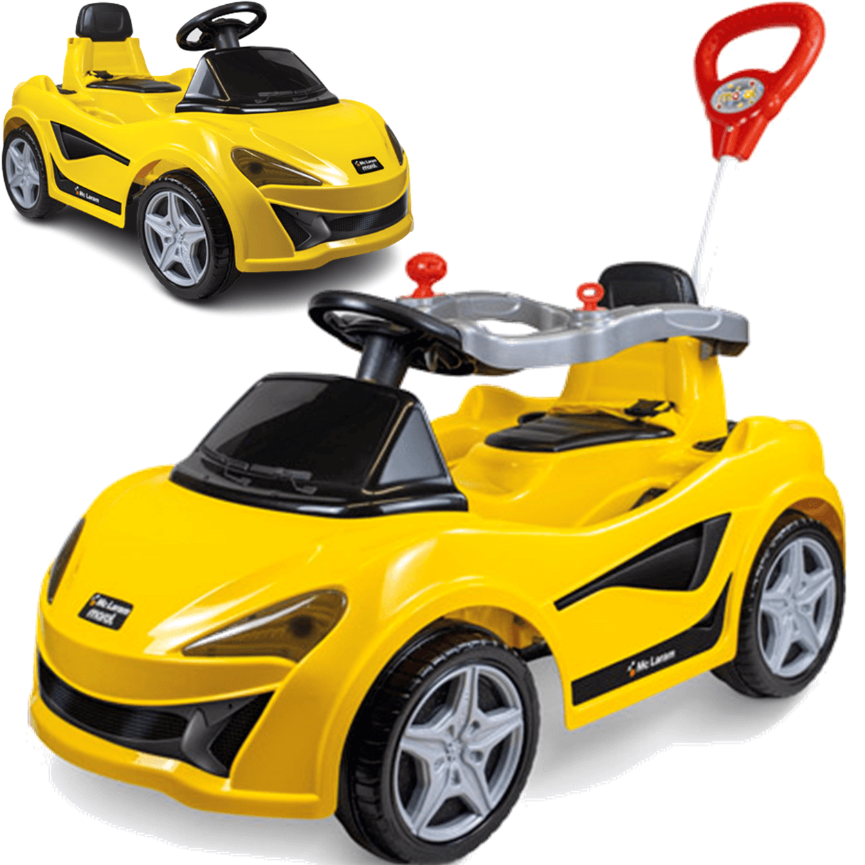 Carrinho De Passeio Pedal Mc Laram Amarelo - Maral