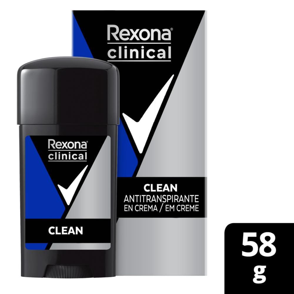 Desodorante Rexona Clinical Em Creme Clean 58g - Carrefour