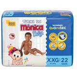 Fralda Descartável Turma Da Monica Baby Econômica Xxg Com 22 Unidades