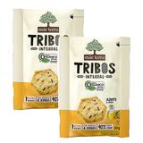 Kit 2 Biscoito Integral E Orgânico Tribos Sabor Azeite E Ervas 50g
