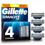 Carga Para Aparelho De Barbear Gillette Mach3 4un