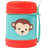 Pote Térmico Buba Aço Inox Com Talher Potinho Conserva +5 Horas 320 Ml Papinha Bebê Animal Fun Macaco