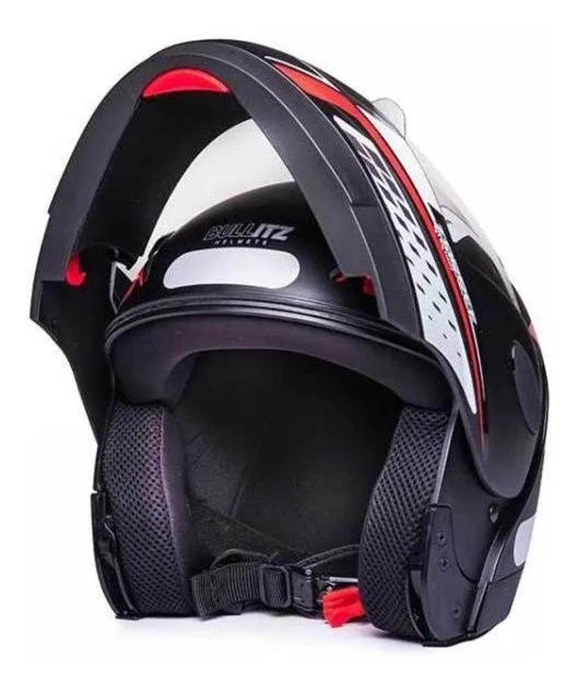 Capacete Zarref V4 Grafic Taurus Modular Robocop Articulado - Preto Fosco - 58