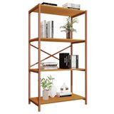 Estante Livreiro Steel 90cm Estilo Industrial Com Pés Em Aço Cobre/naturale