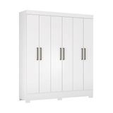 Guarda-roupas Casal 6 Portas 2 Gavetas Multimóveis Cr35188 Branco