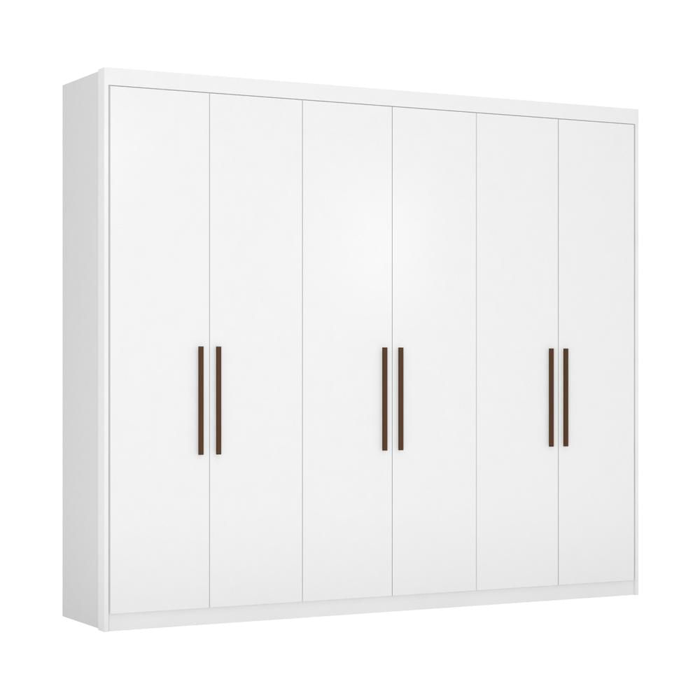 Guarda-roupas Casal 6 Portas 3 Gavetas Multimóveis Cr35195 Branco