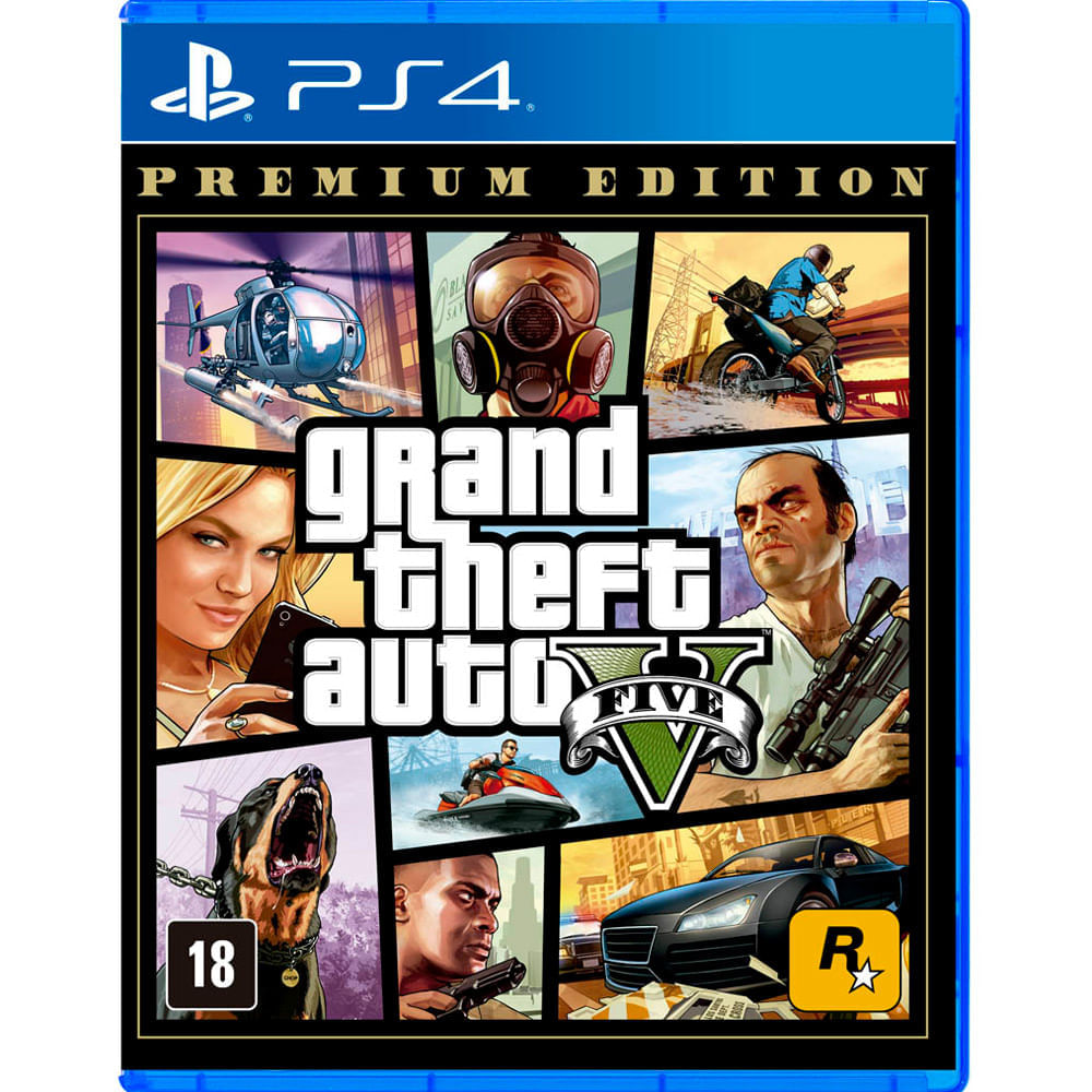 Imagem do produto Grand Theft Auto V: Premium Edition PS4 - Físico em Carrefour