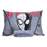 Lençol Solteiro Malha Doce Vida Disney 2 Peças Spider Gray