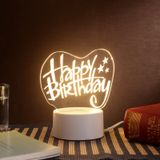 3d Cartoon Night Light, Led Bedside Lamp Diy Acrilic Gift