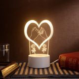 3d Cartoon Night Light, Led Bedside Lamp Diy Acrilic Gift