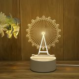 3d Cartoon Night Light, Led Bedside Lamp Diy Acrilic Gift
